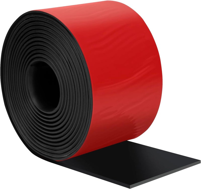 Heonay Self Adhesive Rubber Strips, Solid Neoprene Rubber Sheets Rolls Strips with Adhesive Backing, Self Stick Rubber Gasket Pads for DIY, Crafts, Seals, 3" Wide x 1/16" Thick x 120" Long - Image 1
